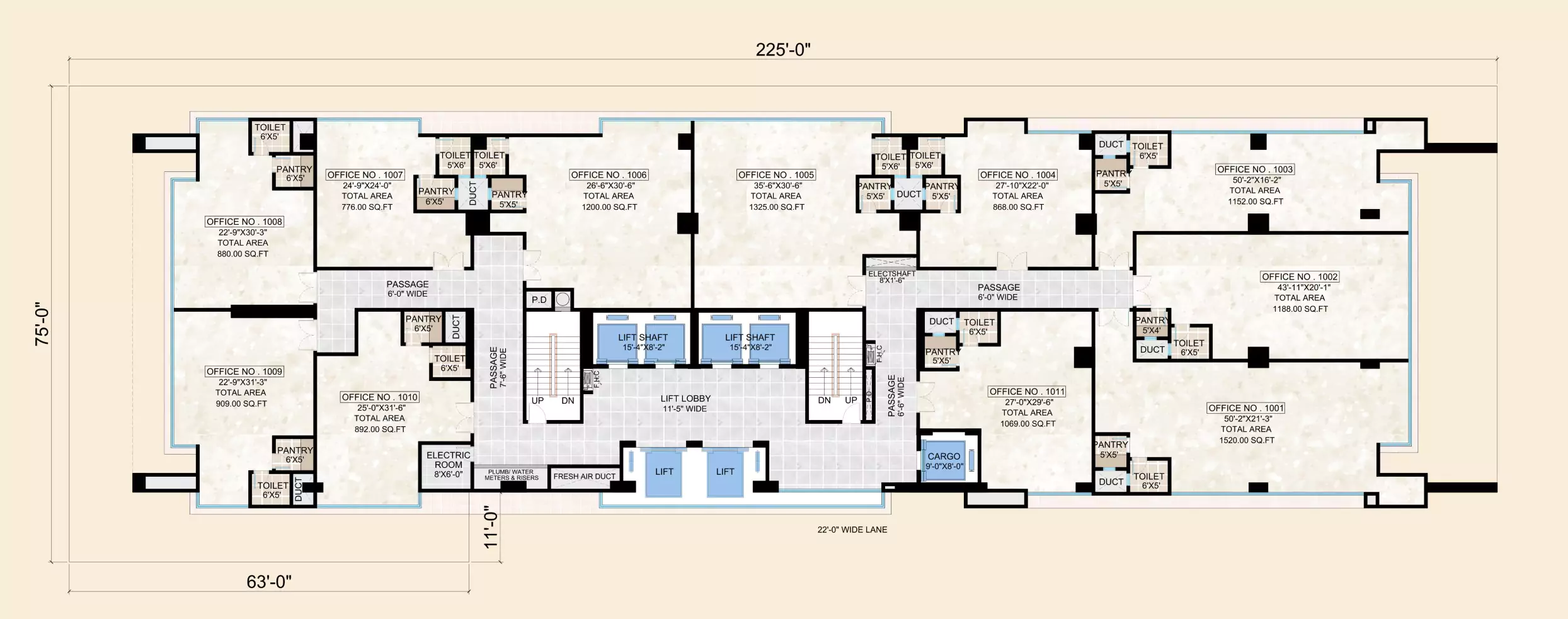 10th to 24th floor plan aa saffron tower