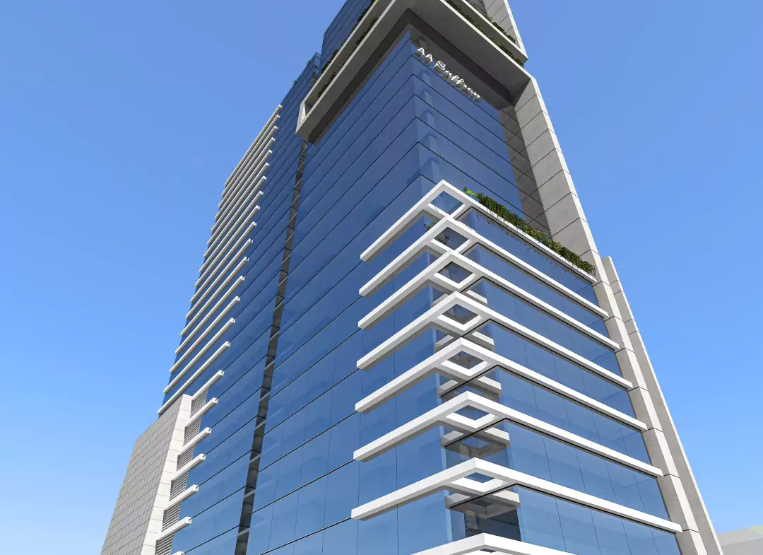 AA Saffron Tower Prime Office Space For Sale in Clifton Block 8 Karachi