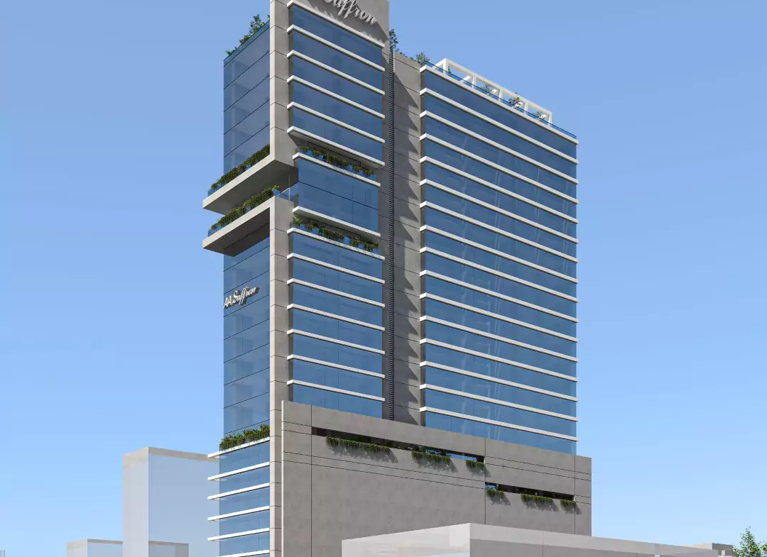 AA Saffron Tower Prime Office Space For Sale in Clifton Block 8 Karachi