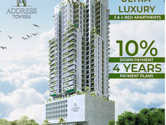 Address Towers Clifton: Luxury 3-4 Bedrooms Flats For Sale 13 Address Towers Clifton Luxury 3-4 Bedrooms Flats For Sale In Khaliq Uz Zaman Road Clifton Block 8 Karachi