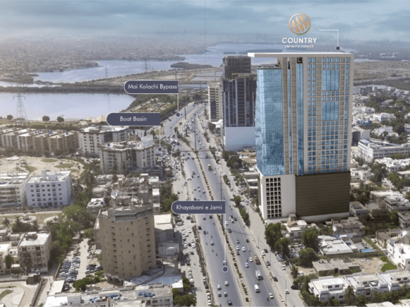 Country Infinity Tower: 774-1609 Sqft Office For Sale 7 Country Infinity Tower 774-1609 Sqft Office For Sale In Clifton Block 7 Karachi