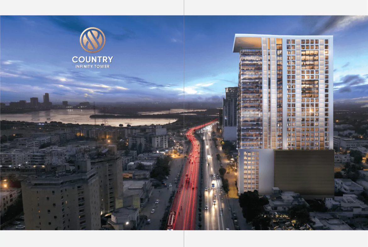 Country Infinity Tower Office Spaces for Sale in Clifton Block Karachi