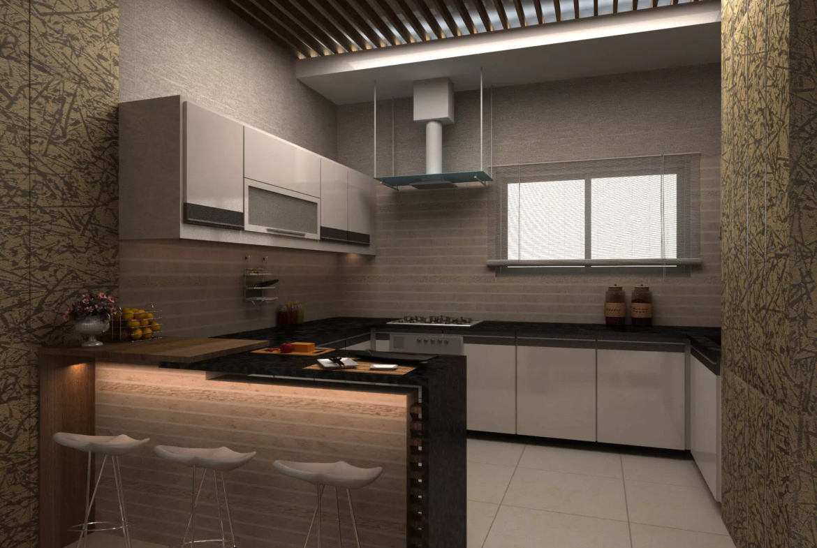 Kitchen Design In Cliff Vista Apartments Luxury 3-Bedroom Flats in Karachi