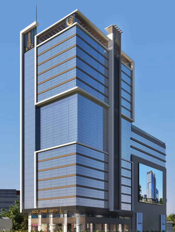 Sadiq Trade Center Premium Office Spaces For Sale in Sindhi Muslim CHS (SMCHS) Karachi