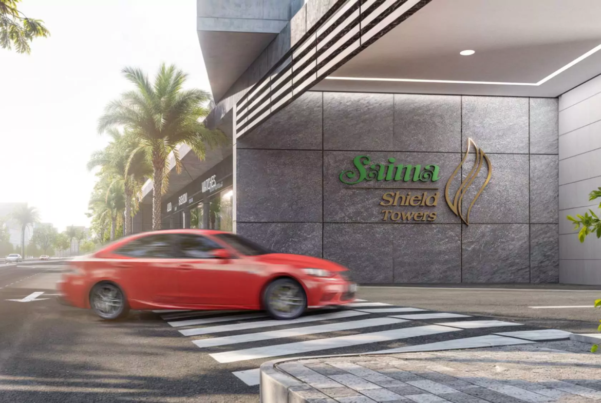 Saima Shield Towers Luxury Flats For Sale in Gulshan-e-Iqbal Near Mosamiyat Karachi