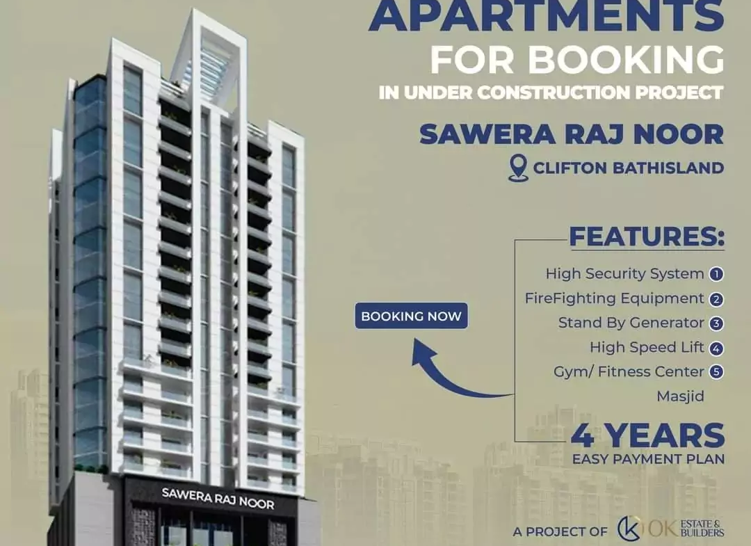 Sawera Raj Noor Luxury 3-Bed Flats for Sale in Bath Island Clifton