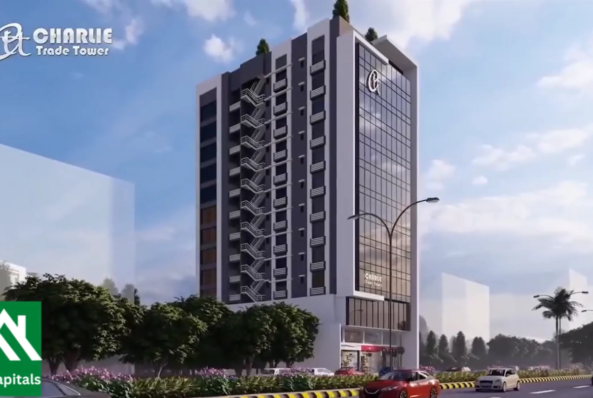 Secure Your Prime 1100 sqft Office in Charlie Trade Tower SMCHS Near Shahrah-e-Faisal Karachi