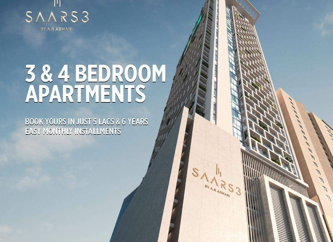 Luxury 3 & 4 Bedroom Apartments for Sale in Saars 3 Civil Lines Karachi MaxX Capitals