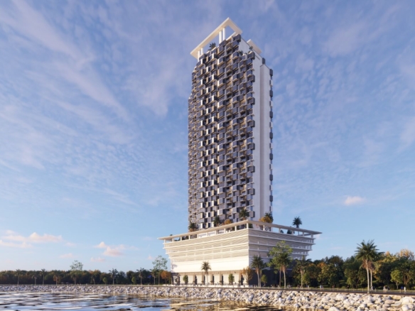 Saima Marina Residence: Luxury Seafront Living In Dha Phase 8, Karachi 24 Exterior Of Saima Marina Residence, A Luxury Residential Tower In Dha Phase 8, Karachi