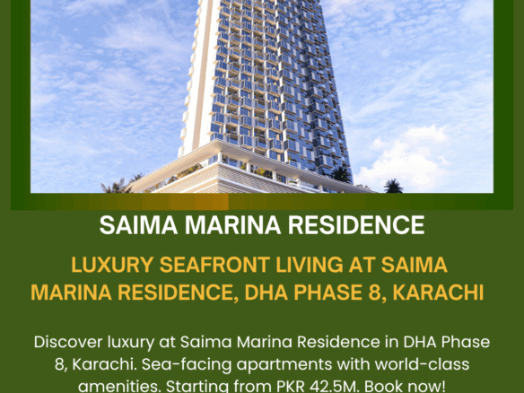 Saima Marina Residence_ Luxury Seafront Living In Dha Phase 8, Karachi