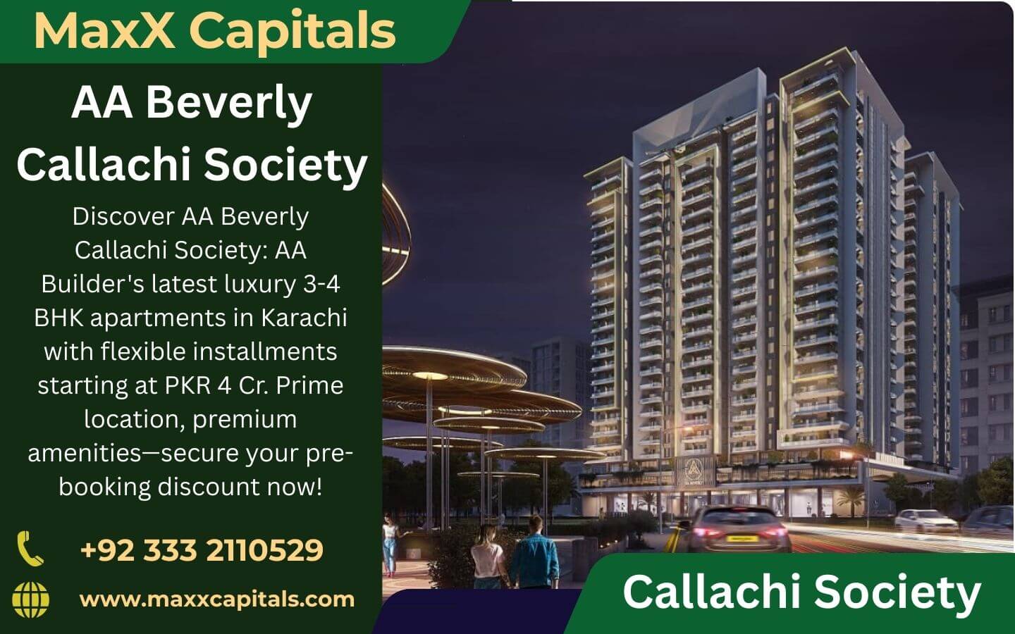 AA Beverly Callachi Society | AA Builder New Project in Callachi | MaxX Capitals