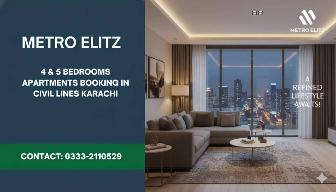 4 Bedroom Apartment For Sale At Metro Elitz Civil Lines Pkr 142.5M Installment Plan 2