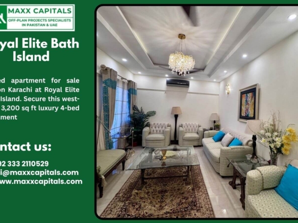 4 Bed Apartment For Sale Clifton Karachi At Royal Elite Bath Island 1