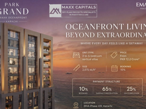 Park Grand Karachi 2 5 Bed Vertical Villas New Booking On Installment Plan 1
