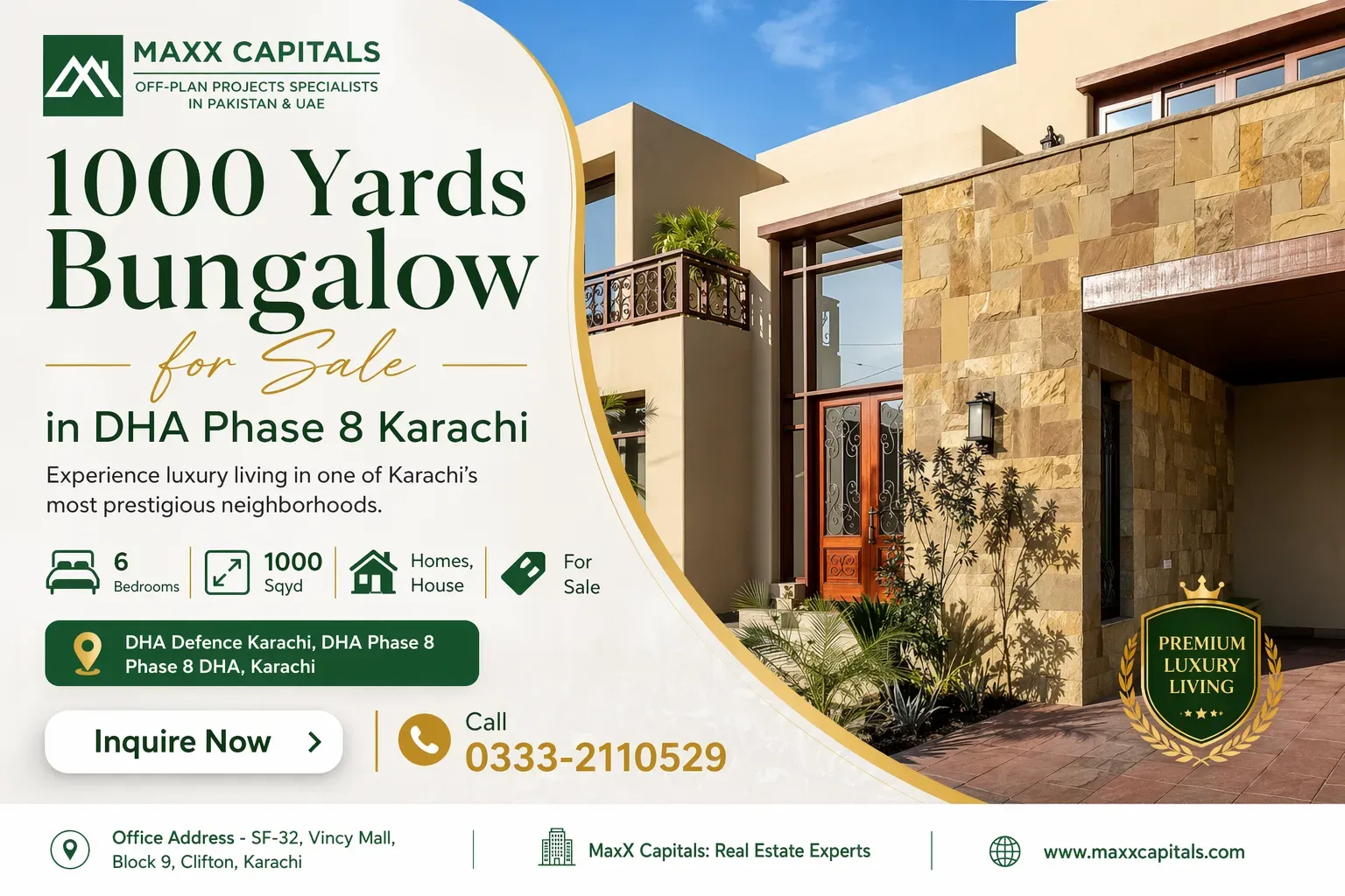 Post 35283 1000 Yards Bungalow For Sale In Dha Phase 8 Karachi