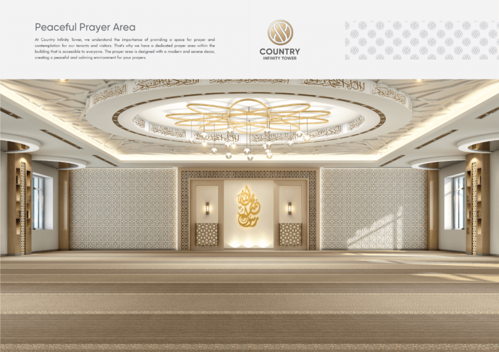 Peaceful Prayer Area in Country Infinity Tower