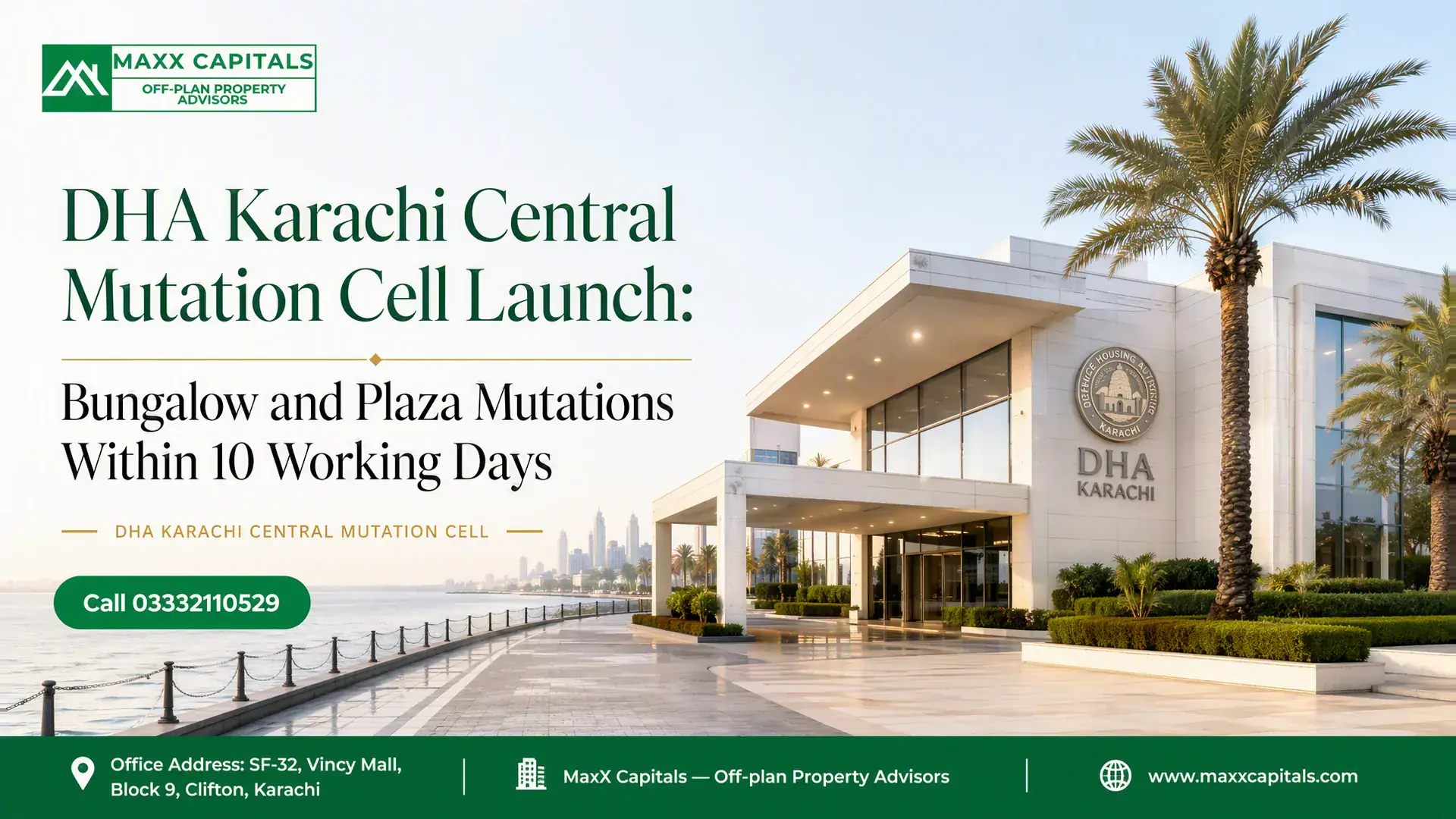 Dha Karachi Central Mutation Cell | Maxx Capitals