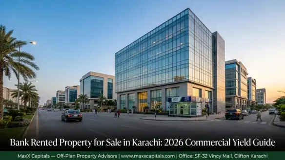 Bank Rented Property For Sale In Karachi 2026 Commercial Yield Guide Maxx Capitals