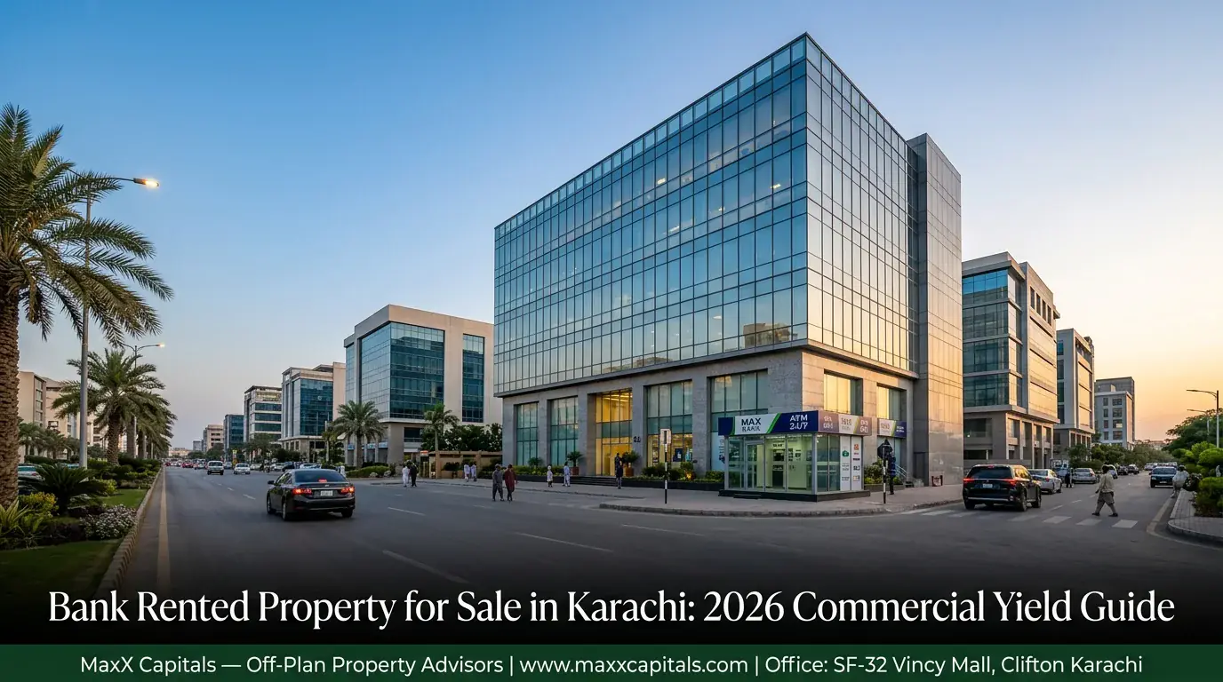 Bank Rented Property For Sale In Karachi 2026 Commercial Yield Guide Maxx Capitals