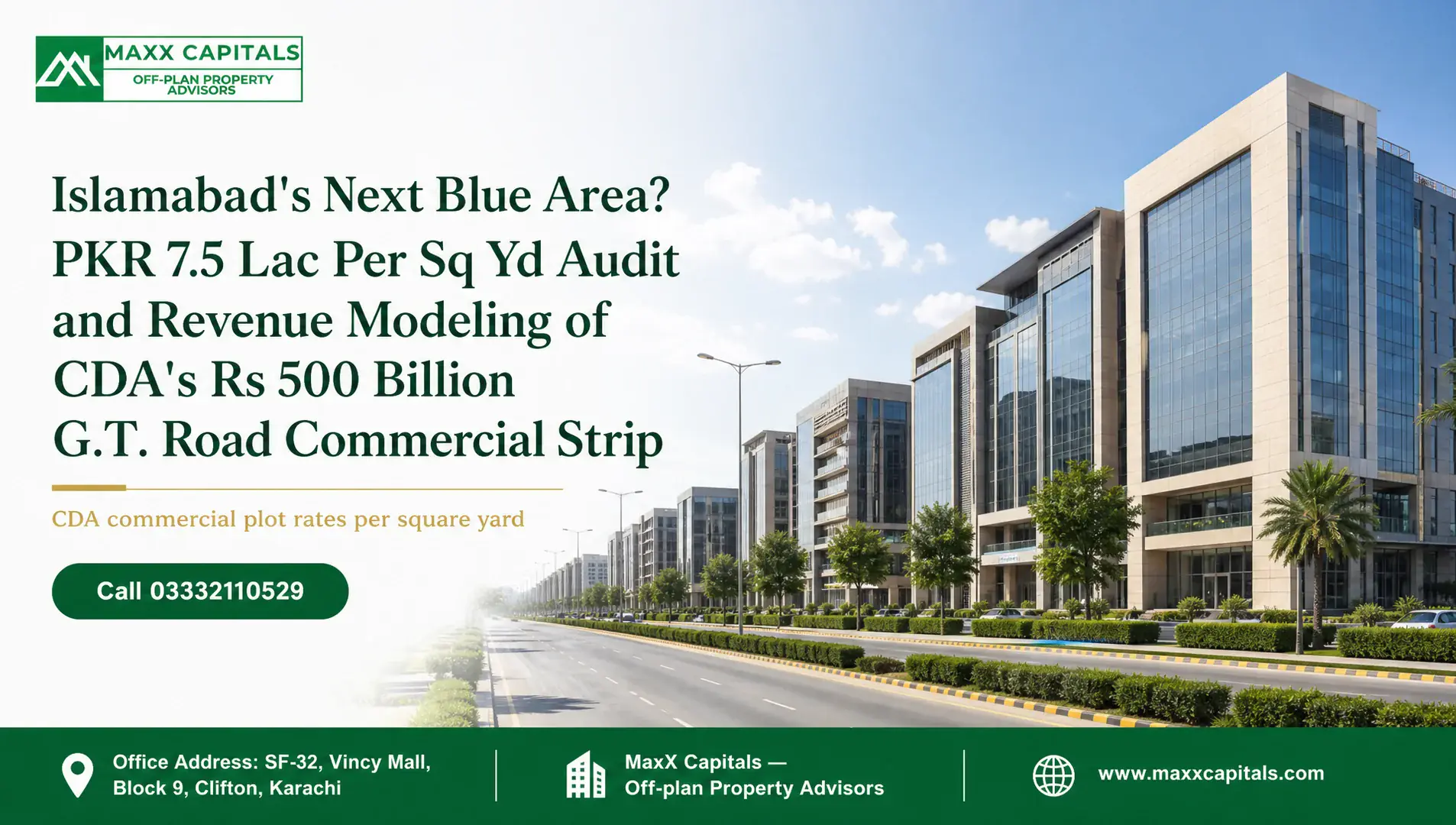 Cda Commercial Plot Rates Per Square Yard | Maxx Capitals