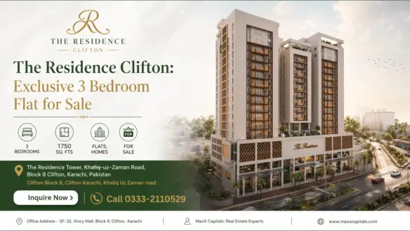 Luxury 3 Bed Flat For Sale In The Residence Tower Clifton