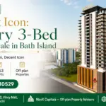 Decent Icon Luxury Residential Tower With Modern Design And Spacious 3-Bedroom Flats In Bath Island, Karachi.