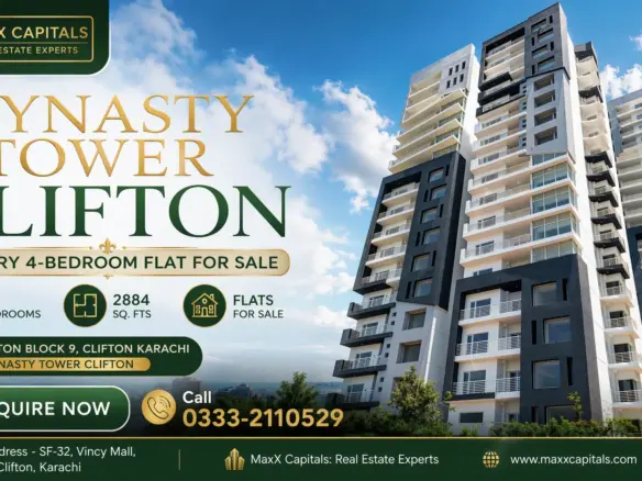Dynasty Tower Clifton: Luxury 4-Bedroom Flat For Sale