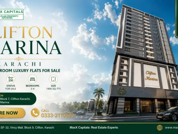 Clifton Marina Karachi: 3 &Amp; 4 Bedroom Luxury Flats For Sale