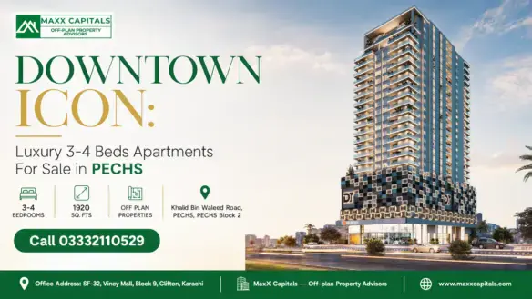 High-Rise Luxury Residential Tower In Pechs With Modern Facade, Illuminated Balconies, And Contemporary Architecture.