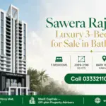 Sawera Raj Noor, A Modern High-Rise In Bath Island, Featuring Luxury 3-Bedroom Flats With Glass Facade And Lush Surroundings.