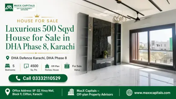 Spacious Living Area With Large Sliding Glass Doors, Marble Flooring, Grey Shelving, And Modern Lighting In A House For Sale.