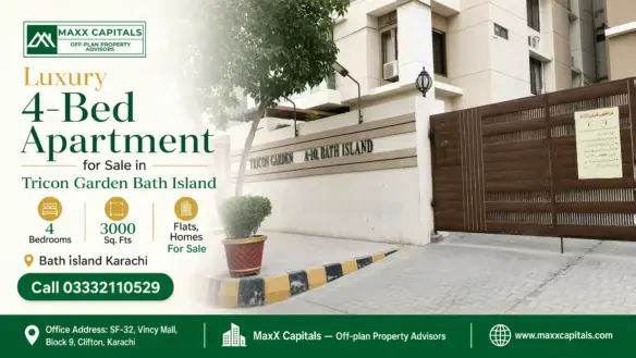 Entrance Gate Of Tricon Garden A-10 Bath Island, Featuring A Modern White Facade And A Well-Maintained Driveway.