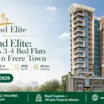 Grand Elite Luxury Apartment Building With Modern Architecture, Glass Facades, And Multiple Balconies In Frere Town.
