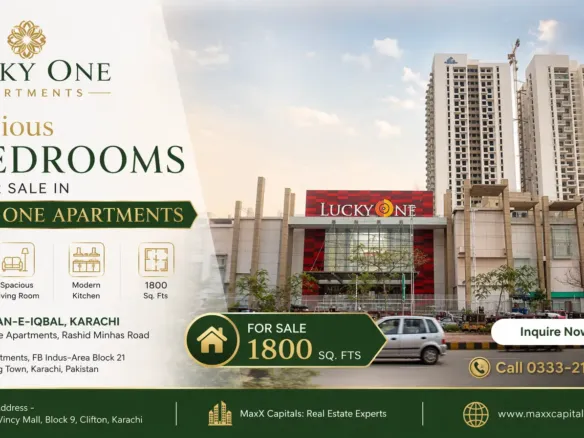 Maxx Capitals Luxury 3 Bedroom Flat For Sale In Lucky One Apartments, Gulshan-E-Iqbal Karachi Exterior