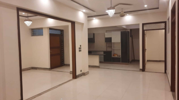 Spacious Living Area In Dunes Marvel Clifton Flat With Open Kitchen View In Clifton Block 5 Karachi