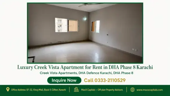 Spacious unfurnished room with tiled flooring, neutral walls, large windows providing natural light in Creek Vista Apartment,