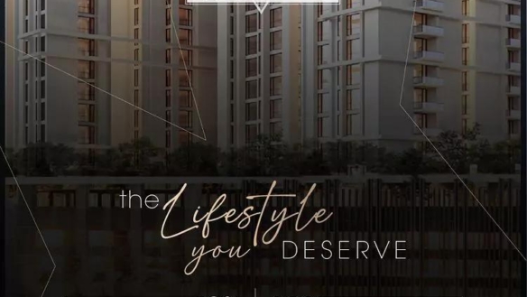 Modern High-Rise Residential Towers Opposite Dha Phase Vii With Glass Facades And Golden Hour Lighting