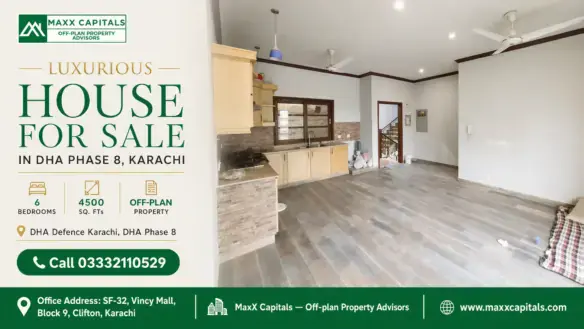 Spacious Kitchen With Wooden Cabinets, Tiled Backsplash, Modern Appliances, And Adjacent Open-Plan Living Area In A House For