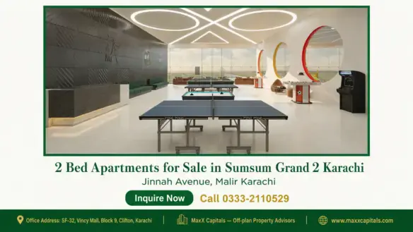 Luxurious recreational area with table tennis, arcade machines, modern ceiling lights, and large glass windows in Sumsum Gran