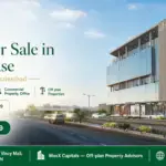 Modern Commercial Building With Glass Façade Housing Luxury Offices Available For Sale In Sm House, North Nazimabad.