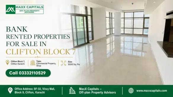 Spacious, Well-Lit Commercial Property With Tiled Flooring And Large Glass Windows In Clifton Block 7, 5500 Sq. Ft.