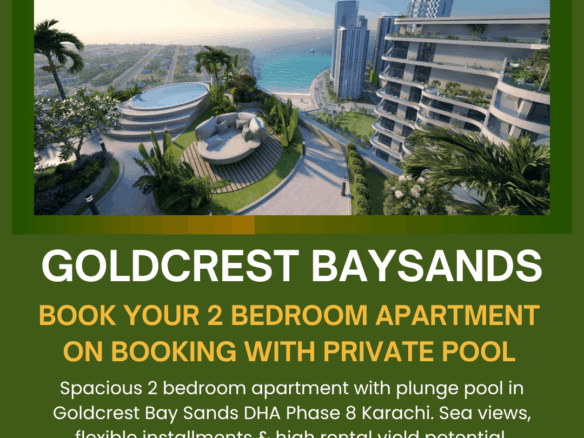 Luxury 2 Bedroom Apartment Building With Private Plunge Pool, Infinity Pool, Palm Trees, Beach And Sea Views At Goldcrest Bay