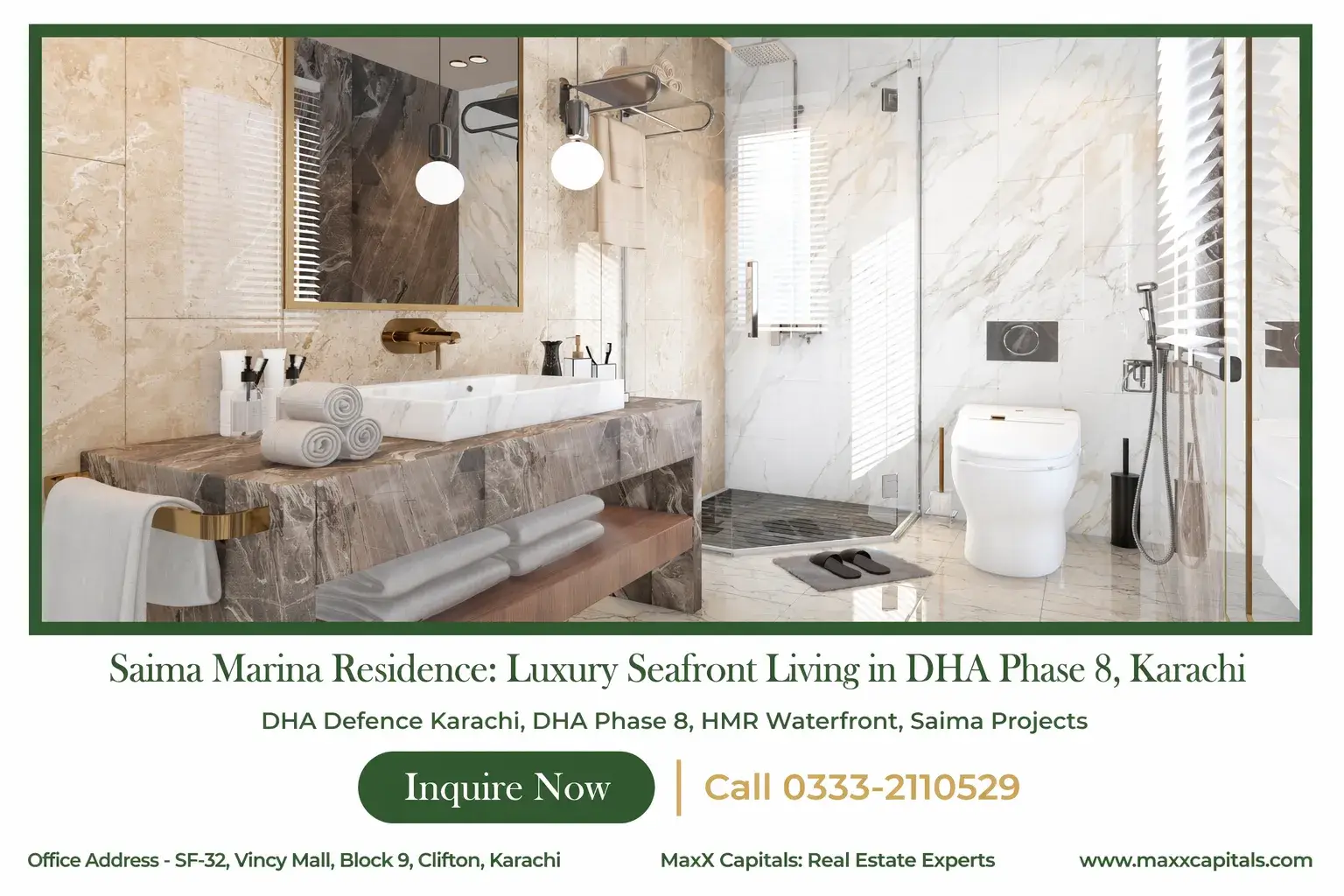 Saima Marina Residence DHA Phase 8 – Maxx Capitals (2) Saima Marina Residence: Luxury Seafront Living in DHA Phase 8, Karachi