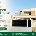 500 Sq Yards West-Open Luxury House With Modern Facade, Spacious Balcony, Large Windows, And Gated Entrance In Paf Falcon Com