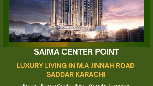 Saima Center Point Luxury High-Rises On M.a. Jinnah Road Saddar Karachi Modern Towers At Sunset
