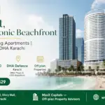 Shayan Iconic Beachfront Luxury Sea-Facing Apartments At Hmr Waterfront Dha Karachi With Modern High-Rise Towers And Beachfro