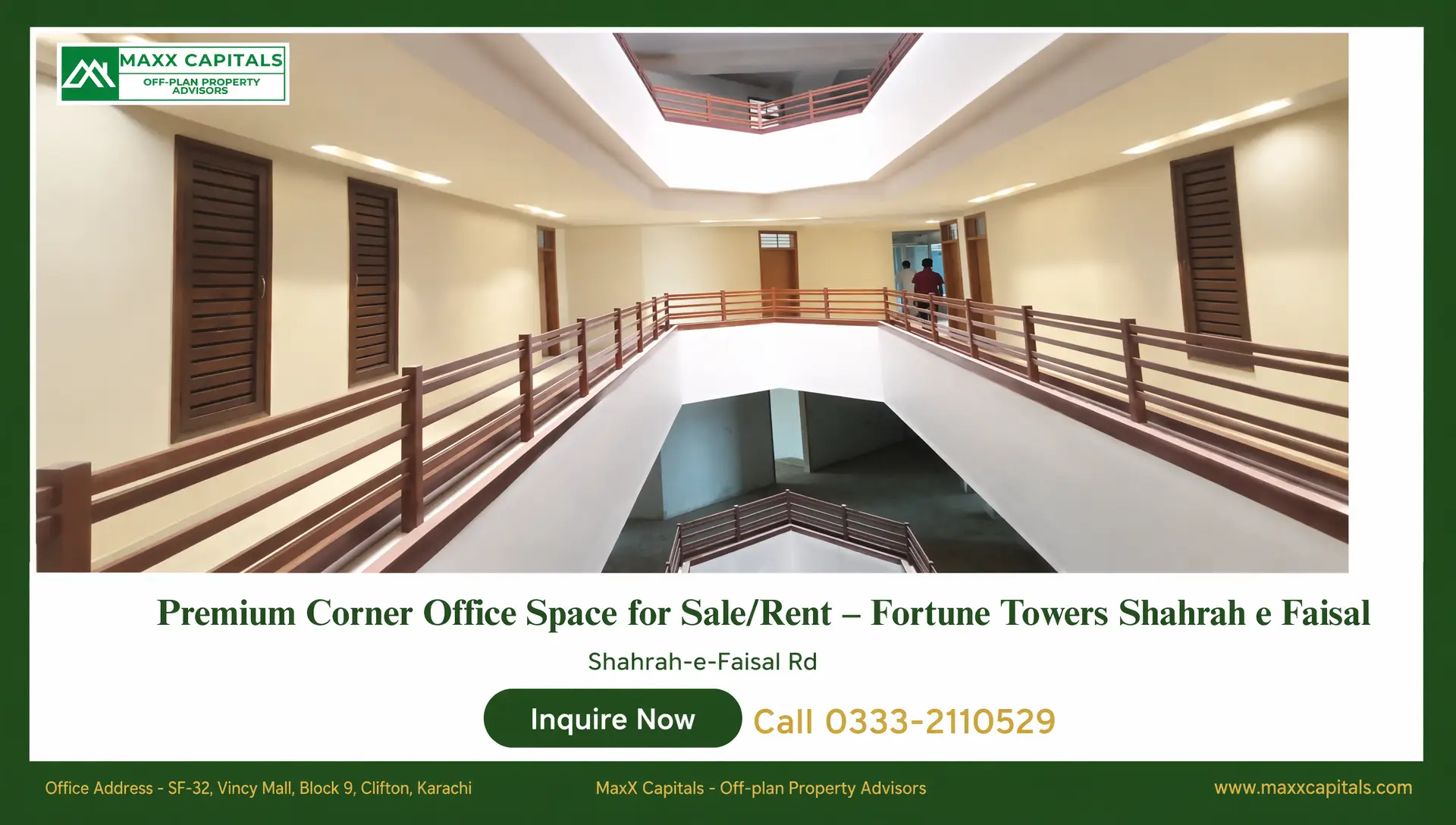 Premium Corner Office Space for SaleRent – Fortune Towers Shahrah e Faisal (3) Premium Corner Office Space for Sale/Rent – Fortune Towers Shahrah e Faisal