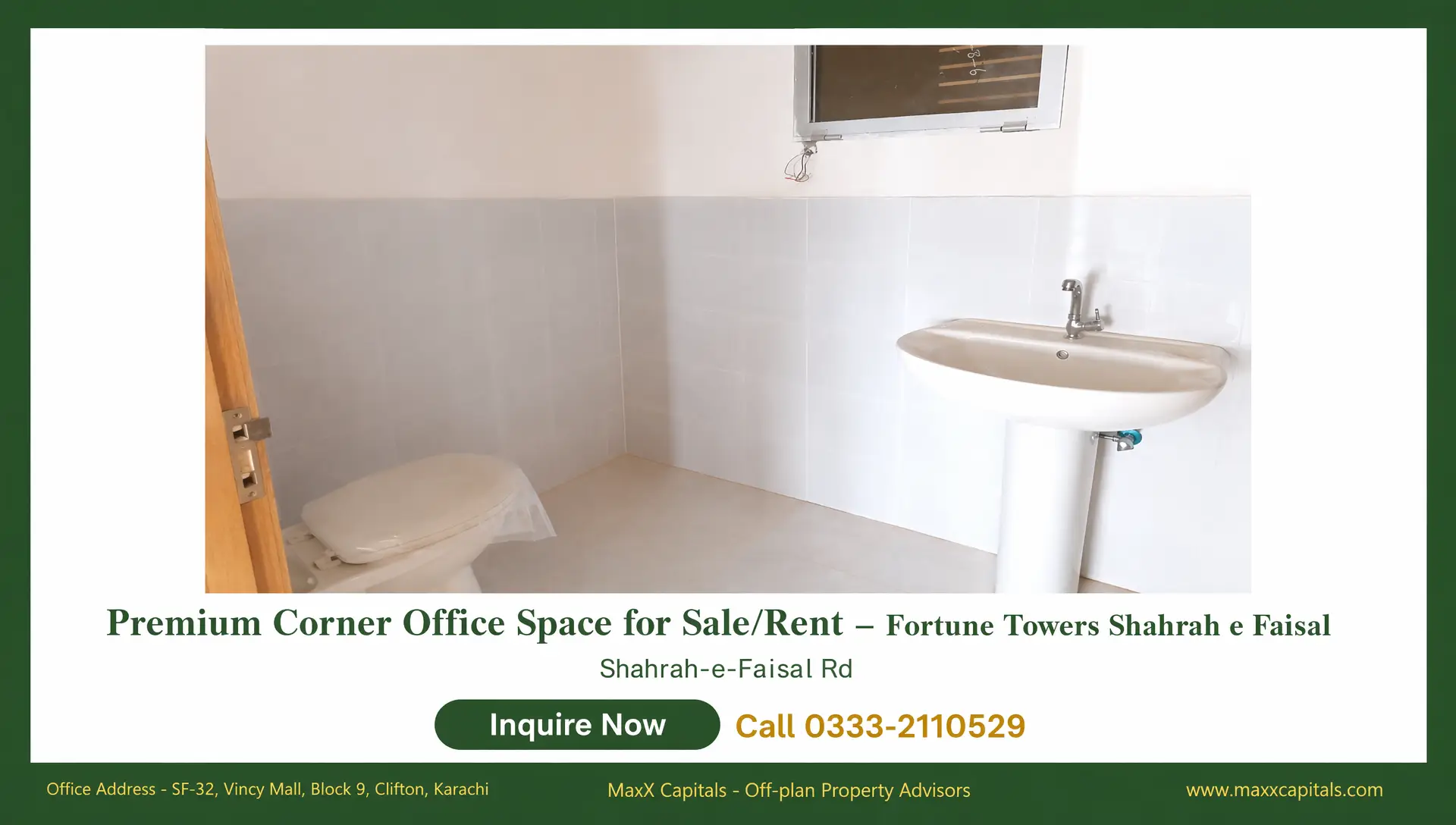 Premium Corner Office Space for SaleRent – Fortune Towers Shahrah e Faisal (5) Premium Corner Office Space for Sale/Rent – Fortune Towers Shahrah e Faisal