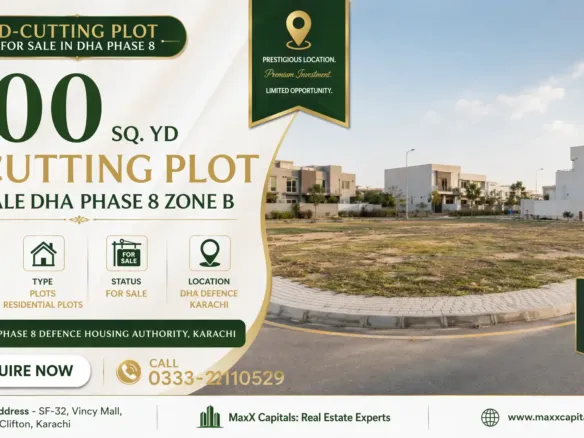 500 Sq Yd D-Cutting Plot For Sale Dha Phase 8 Zone B
