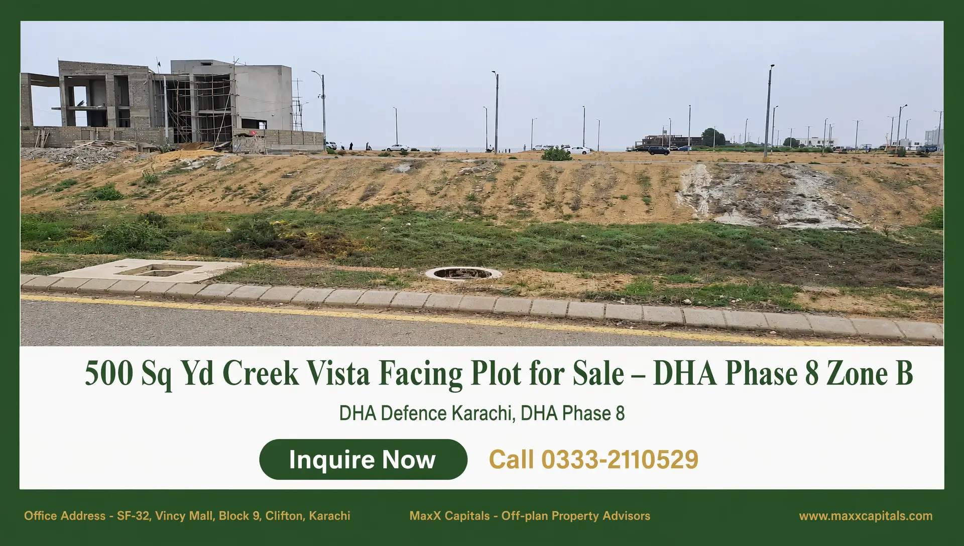 500 Sq Yd D-Cutting Plot For Sale DHA Phase 8 Zone B (2) 500 Sq Yd D-Cutting Plot For Sale DHA Phase 8 Zone B